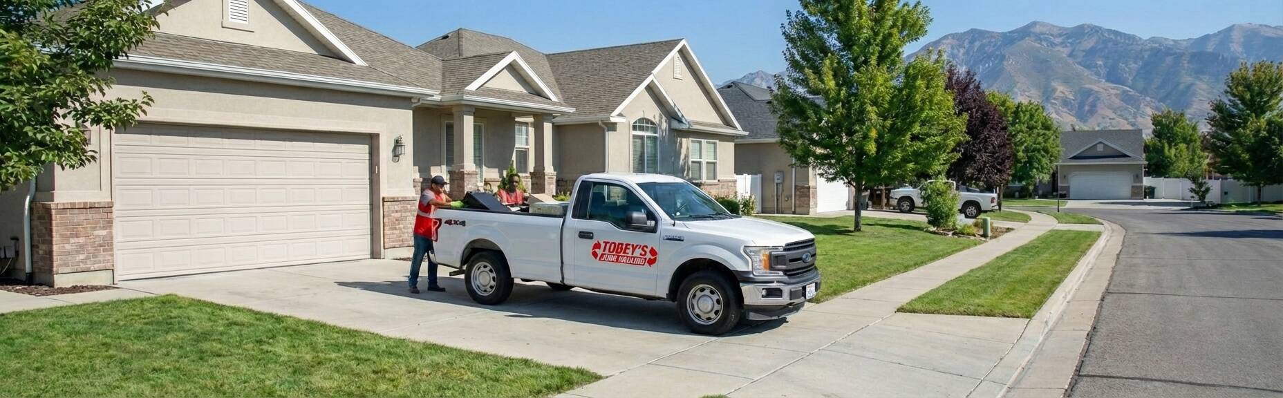 Junk removal team in Reno sorting and recycling materials responsibly