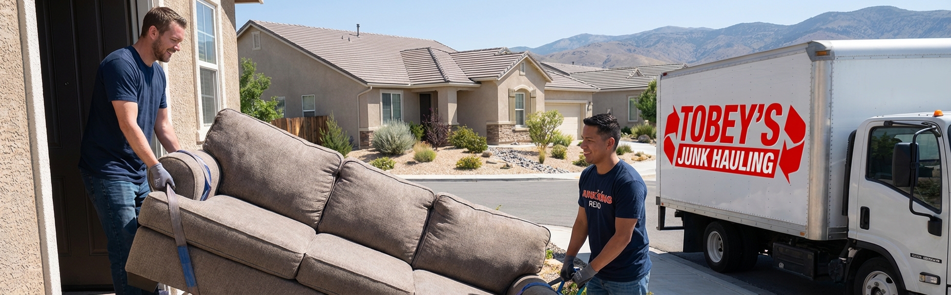 Professional team providing stress-free heavy furniture removal services in Reno