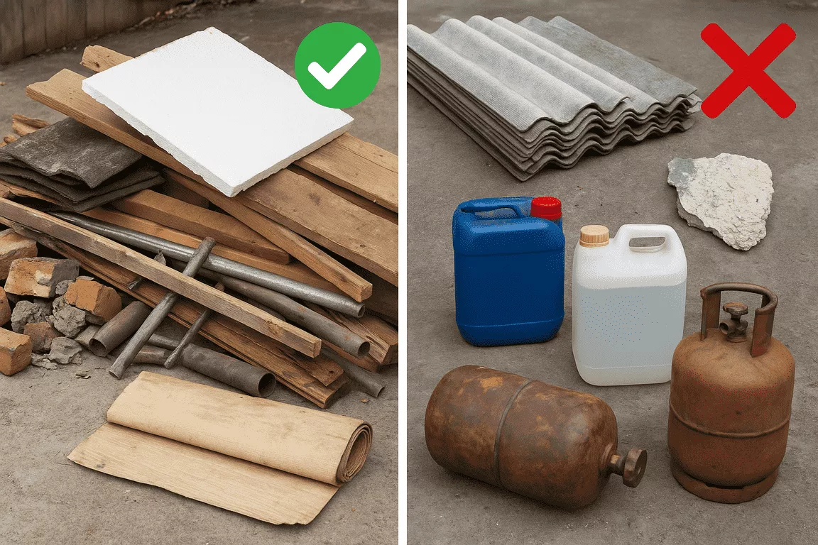 What Can & Cannot Go in Construction Debris Hauling in Reno