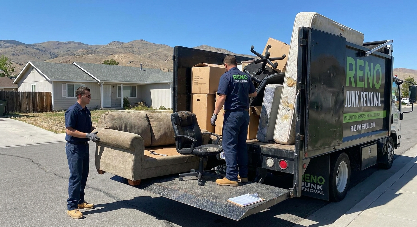 Average junk removal prices in Reno NV with truck and crew